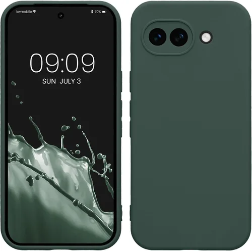 Vista 176 de kwmobile Funda compatible con Google Pixel 9 - Funda protectora delgada de TPU para teléfono - Acabado mate suave - Piedra antigua