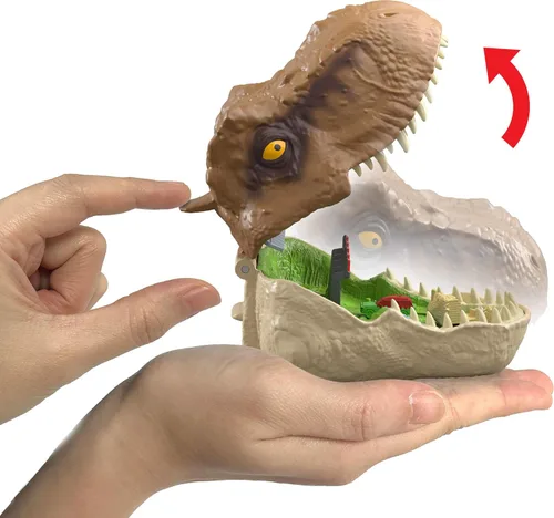Vista 3 de Mattel Jurassic World Micro Adventure Playset Tyrannosaurus Rex Head