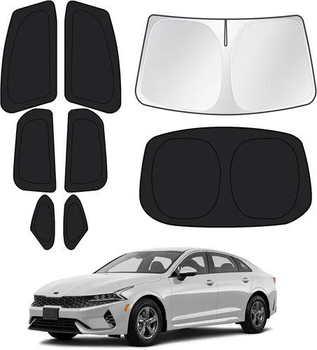 Vista 107 de Canvcle Parasol para parabrisas para Tesla modelo Y/3 2017-2025 2026 (compatible con modelos 2025 Y Juniper/2024 Modelo 3 Highland), parasol grueso