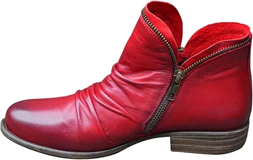 Vista 10 de Ladmiple Botas vaqueras para mujer, pantorrilla ancha, pie ancho, botas de tobillo vaquera occidental, botas de combate, zapatos para caminar