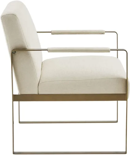Vista 6 de Martha Stewart Upholsterd - Silla decorativa para sala de estar, diseño moderno, cómodo cojín de espuma para asiento de dormitorio, sala de estar