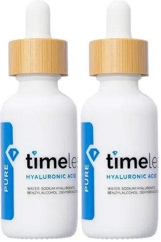 Vista 8 de Timeless Skin Care Suero 100% puro de ácido hialurónico, suero facial hidratante para el cuidado personal, sin fragancia, ácido hialurónico