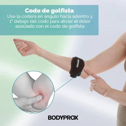 Vista 3 de Bodyprox Coderas para aliviar el dolor de codo de tenis y golfista