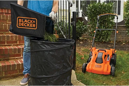 Vista 12 de BLACK+DECKER Cortacésped eléctrico con cable, 13 amperios, plataforma de corte de 20 pulgadas, ajuste de altura de 6 ajustes, almacenamiento