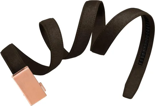 Vista 78 de Mission Belt Cinturón de trinquete de cuero para mujer, colección de cuero de 1.181 in oro/cuero negro