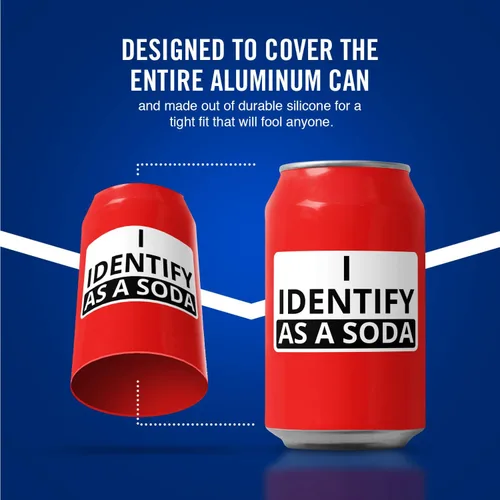 Vista 3 de Beersy Funda de silicona para latas de soda, funda de silicona aislada, aislante de latas multiusos, cubierta de bebida ajustada, soporte