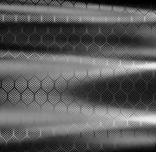 Vista 5 de V2 - Revestimiento de vinilo para automóvil, color negro carbono, diseño hexagonal (6 pulgadas x 5 pies)