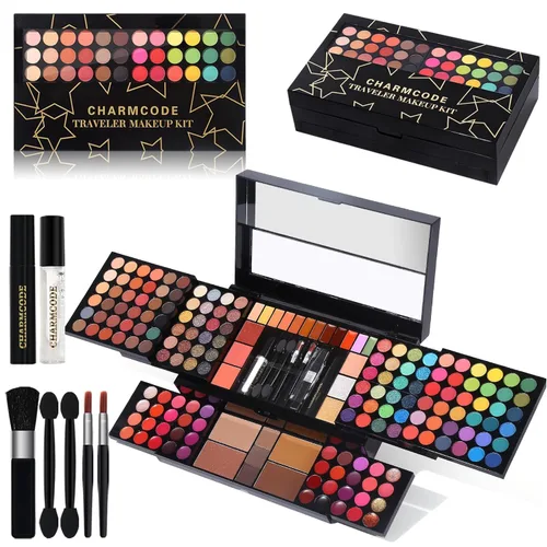 Vista 9 de CHARMCODE Kit de maquillaje todo en uno, kit de maquillaje para mujeres, kit completo de regalo de Navidad de maquillaje para niñas adolescentes