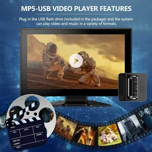 Vista 6 de Sistema de cámara de respaldo 4K RV, monitor de pantalla táctil de 10.1 pulgadas con 4 cámaras de visión nocturna 1080P, reproducción de video USB