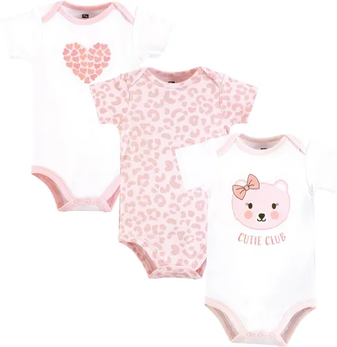 Vista 379 de Hudson Baby baby-girls Cotton Bodysuits 3-pack