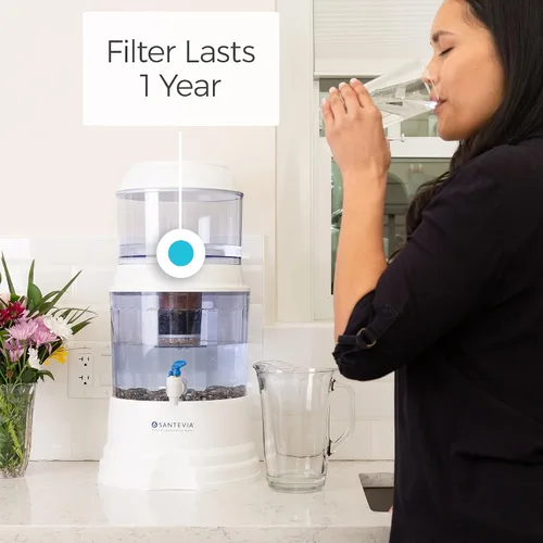 Vista 4 de Reemplazo de prefiltro de cerámica por Santevia Diseñado para el sistema de agua por gravedad de Santevia Elimina partículas del agua