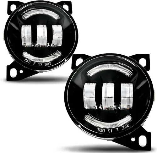 Vista 10 de FV - 2 pares de luces antiniebla LED completas compatibles con Kenworth T660 (2014-2021), Peterbilt 579 (2013-2021) 587 (2011-2016), lámparas