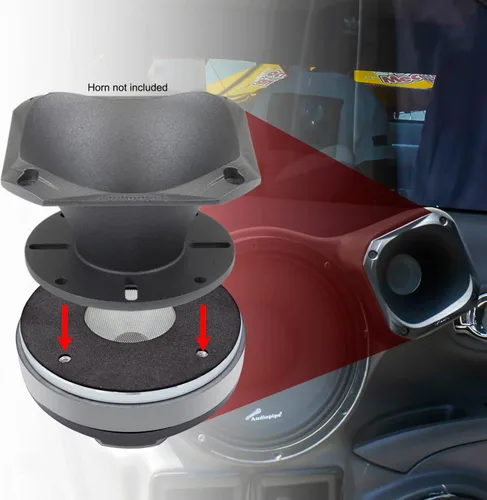 Vista 6 de Audiopipe APH5050 Controlador de compresión de titanio 160 vatios máx. 8ohm 2vc