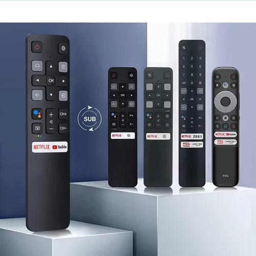 Vista 3 de RC802V reemplazado IR remoto sin voz apto para TCL Android TV 40S330 32S330 40S334 32S334 70S430 32A325 32A323 65Q637 55Q637 55S430 43S430 65Q63 7