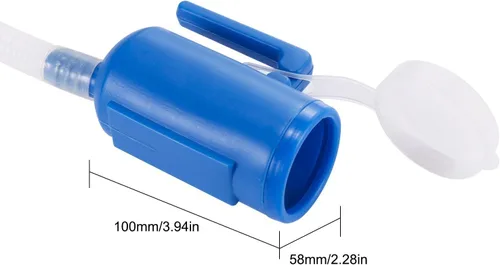 Vista 4 de Jarra reutilizable para orina masculina de 47.2 pulgadas de largo tubo con tapa, portátil grueso para hombre, 67.6 fl oz, para hospital, campamento