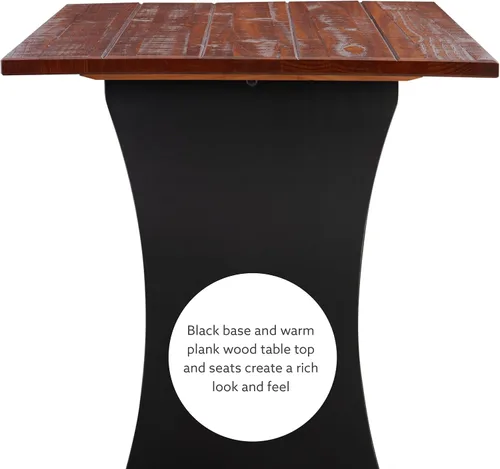 Vista 7 de Linon Home Decor Sadie Antique, Black Nook
