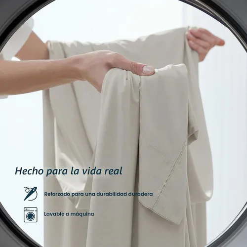 Vista 9 de Breescape BlendTek - Sábanas refrescantes tamaño individual XL - Sábanas refrescantes con tecnología Dry & Cool para personas que duermen con calor