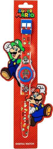 Vista 3 de Mario Reloj de cuarzo digital para niño con correa de plástico GSM4234, rojo, Rojo -, Tradicional
