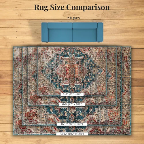 Vista 5 de Luxe Weavers - Alfombra oriental