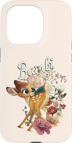 Vista 14 de Funda con logotipo de retrato floral Bambi para iPhone 16 Disney