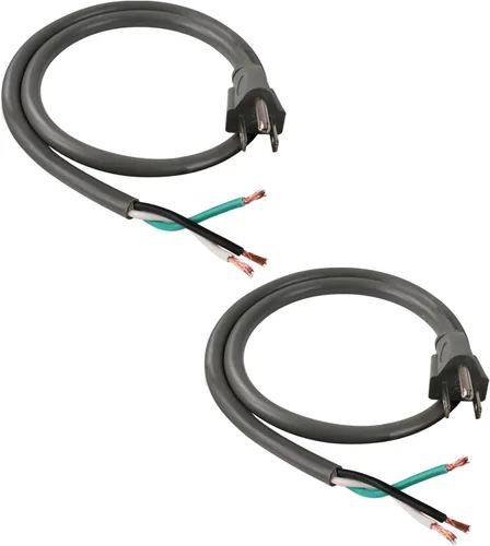Vista 18 de EP - Paquete de 2 cables de 12 pies 14/3C SJTW para aparatos y herramientas Negro