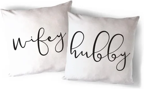 Vista 34 de The Cotton & Canvas Co. Home is Wherever I'm with You - Funda de almohada, funda de cojín, funda de almohada decorativa