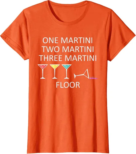 Vista 34 de Funny Bartender One Two Three Martini Floor Cocktail T-Shirt Asphalt Grey
