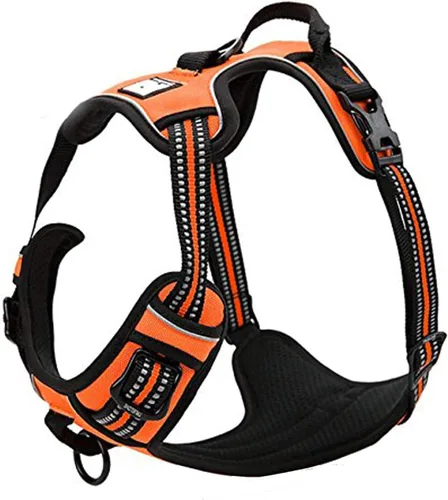 Vista 11 de TRUE LOVE - Arnés de perro ajustable, sin tirones, reflectante, para mascotas con control cómodo y colores brillantes TLH5651 (Negro, XS)