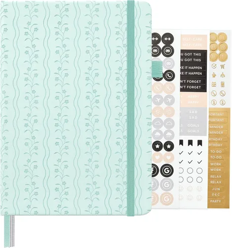 Vista 34 de ⩓ Per Se Cuaderno de Diario con Líneas (3 Paquetes), 160 Páginas Papel Grueso 100GSM, A5 Tapa Dura Cuadernos con Rayas Universitarias para Escribir