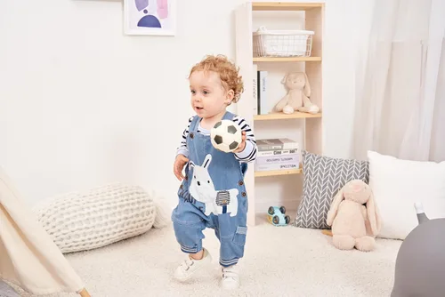 Vista 5 de Linda ropa de bebé niño traje niño niño camiseta de manga larga a rayas + mono de mezclilla mono pantalones conjuntos conjuntos
