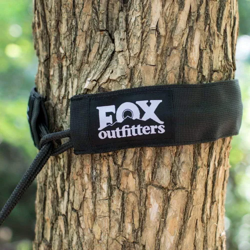 Vista 3 de Fox Outfitters Neolite - Hamaca doble para campamento, ligera, portátil, de nailon, para mochileros, viajes, playa, patio, correas de hamaca