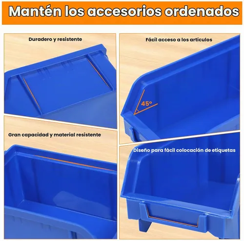 Vista 5 de Maxworks 80694 30-Bin Soporte de almacenamiento para pared para Tuercas, Pernos, tornillos, clavos, abalorios, Botones, otras pequeñas partes
