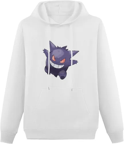 Vista 3 de Cute Gengar Teen Hoodies Sweatshirts Fashion Hooded Cotton Pullover With Pocket For Girls Boys Childrens