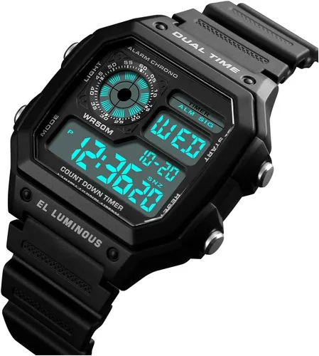 Vista 2 de YOOTEN Reloj digital luminoso impermeable para hombre