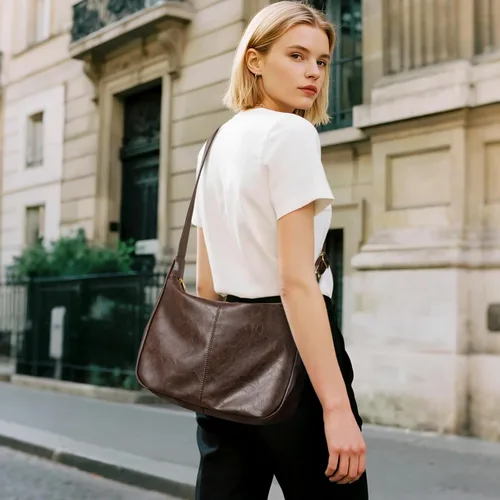 Vista 6 de Sightor Hobo Bags - Bolso de cuero para mujer, ultra suave, vegano, bolso de hombro vintage, bolso de mano moderno para uso diario