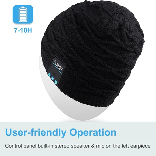 Vista 41 de Rotibox - Gorro inalámbrico con Bluetooth para deportes al aire libre, regalo de Navidad.