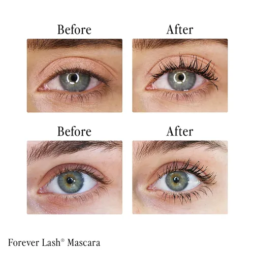 Vista 3 de Billion Dollar Beauty Forever - Máscara de pestañas de tubo negro para una longitud y volumen extremos, fórmula impermeable a prueba de manchas