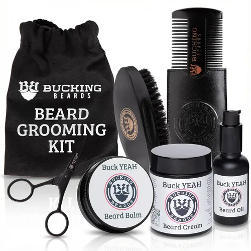 Vista 9 de Colección- Kits de Aseo, Hidratantes, Aceites Hidratantes, Bálsamos (Crema de Barba) (Bálsamo de Barba) Beard Balm for Men: Softens & Conditions