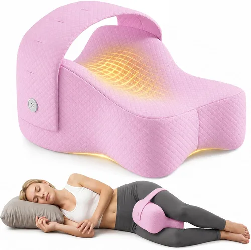 Vista 10 de Almohada de rodilla para dormir de lado, soporte equilibrado de espuma viscoelástica para aliviar el dolor de cadera y ciática, almohada de piernas