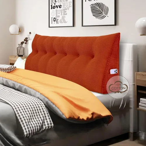 Vista 31 de WOWMAX - Almohada triangular para cabecero; almohada en forma de cuña para cabecero; almohada grande de refuerzo para cama, almohada