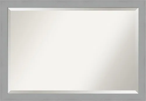 Vista 20 de Amanti Art Espejo de pared negro de 24 x 20 pulgadas, espejo de baño rectangular negro cepillado para decoración de pared de sala de estar, marco