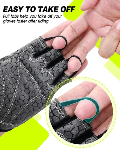 Vista 4 de Tanluhu - Guantes de ciclismo para hombre y mujer
