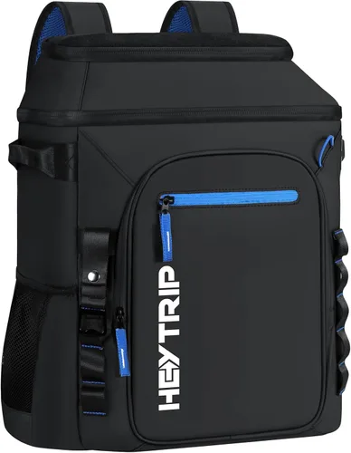 Vista 11 de Heytrip Backpack Cooler Insulated Waterproof Leakproof Lunch Bag 36/54 Cans Blanco