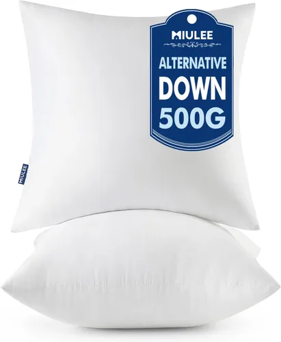 Vista 24 de MIULEE - Rellenos de almohadas decorativas, 14x36 pulgadas con relleno de fibra virgen 100% para cama y sofá