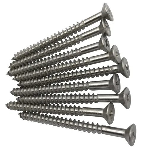 Vista 15 de Tornillos de 0.197 x 0.472 in, cabeza plana, Phillips Drive, autoperforantes, tornillos de madera para paneles de yeso de acero inoxidable 304, 100