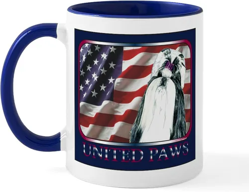 Vista 16 de CafePress Angel Shih Tzu In Clouds Taza de café de cerámica de 11 oz (11.0 fl oz)