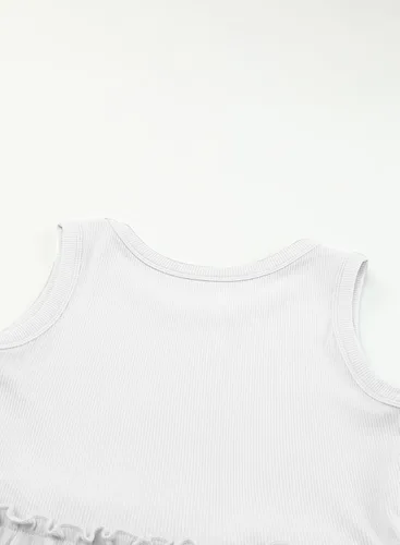 Vista 7 de blibean Vestido de verano sin mangas para niñas, trajes cómodos talla 4-13 años