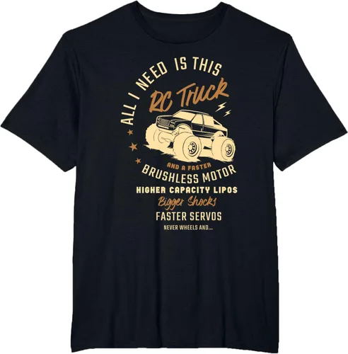 Vista 34 de Todo lo que necesito es este camión RC y una camiseta sin escobillas más rápida RC Motor Negro
