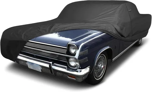 Vista 30 de iCarCover Funda de automóvil personalizada de alta calidad para AMC Ambassador 1965-1973, resistente, impermeable, para todo tipo de clima, lluvia