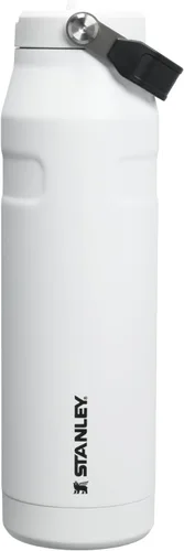 Vista 55 de STANLEY - Botella de agua IceFlow Flip Straw 2.0 con pajilla abatible, abertura más grande, acero inoxidable aislado, sin bisfenol A, 16 onzas